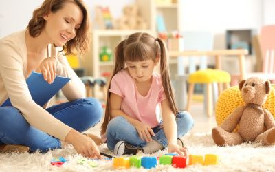 Young girl receiving therapy in Schaumburg, IL