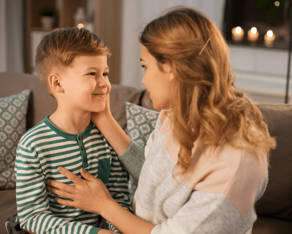 mother fostering support for her child with ASD