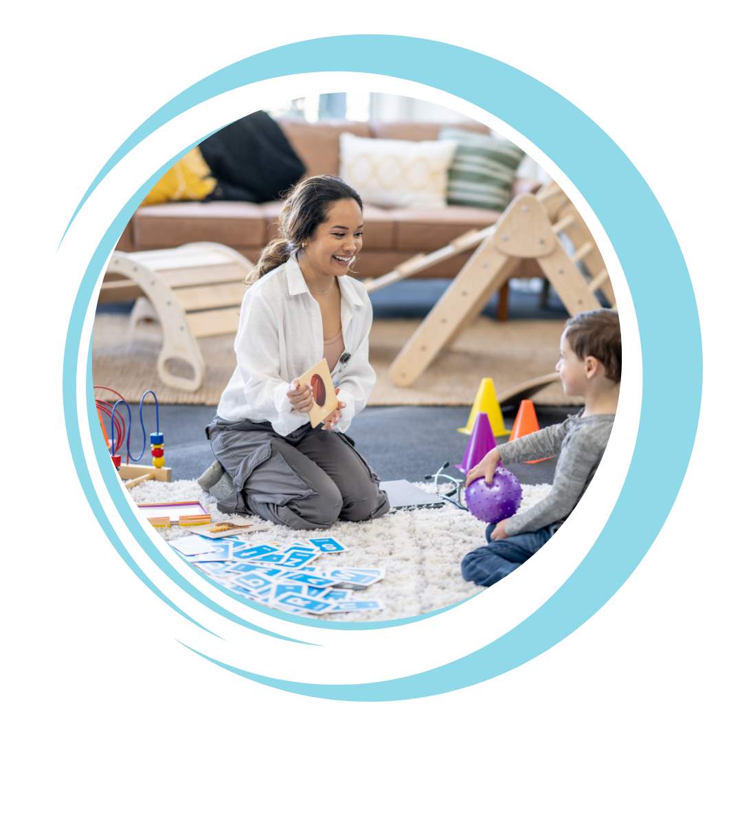 therapist working with kid in Wisconsin